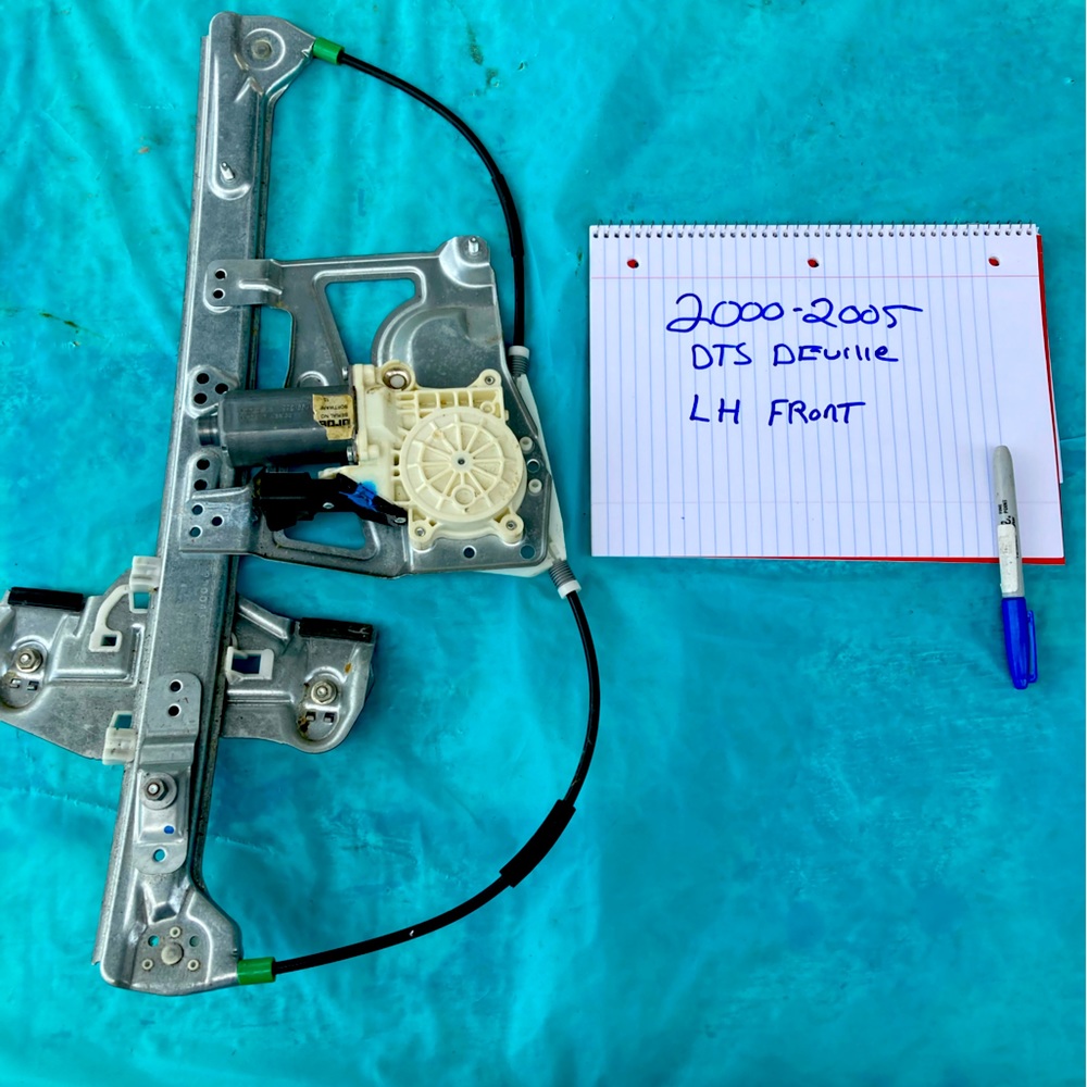 LH FRONT DRIVER Side Window Regulator w/motor 2000-2005 Cadillac DeVille OEM